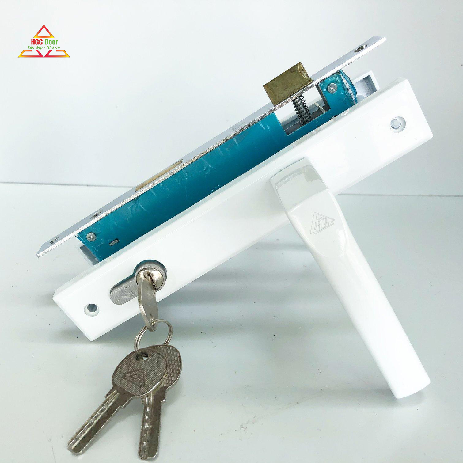 Khóa gạt tay cửa nhôm