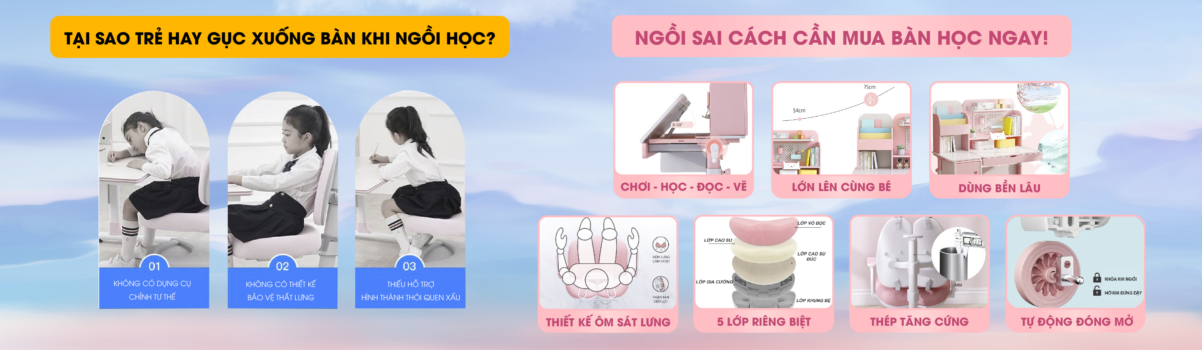 Bàn ghế học sinh thông mình