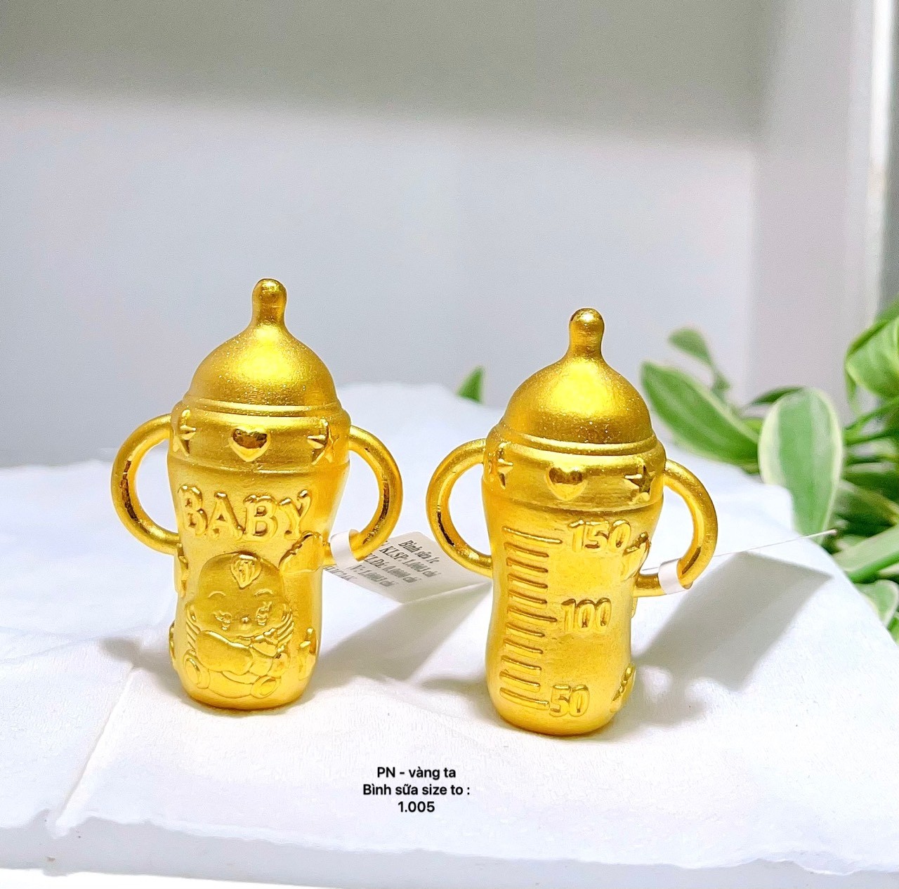 Bình Sữa Vàng 9999 - Quà Tặng Thôi Nôi/ Đầy Tháng/ Sinh Nhật Cho Bé