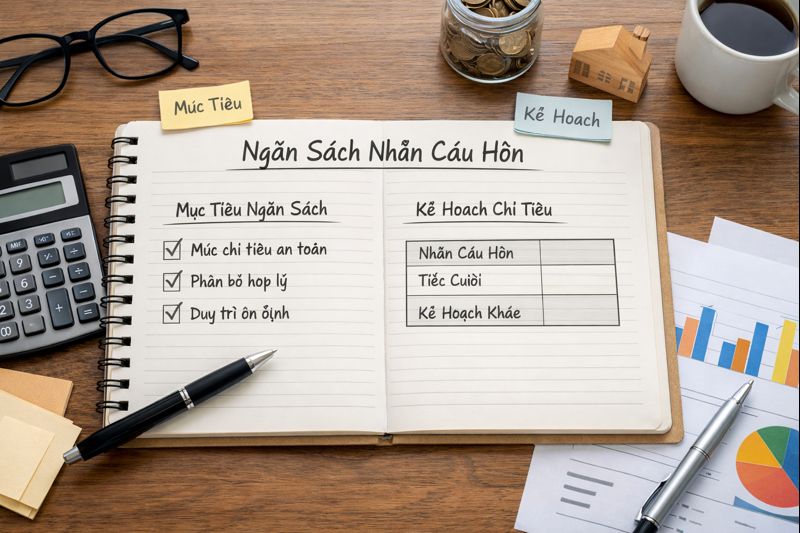 Cách lập ngân sách nhẫn cầu hôn an toàn, phù hợp hoàn cảnh và không tạo áp lực