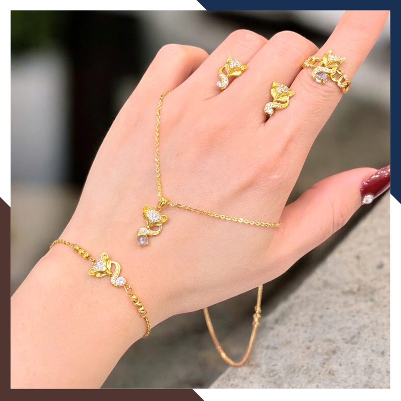 Cấu trúc bộ trang sức BTSV36 cho phép sử dụng trọn bộ hoặc tách lẻ từng món