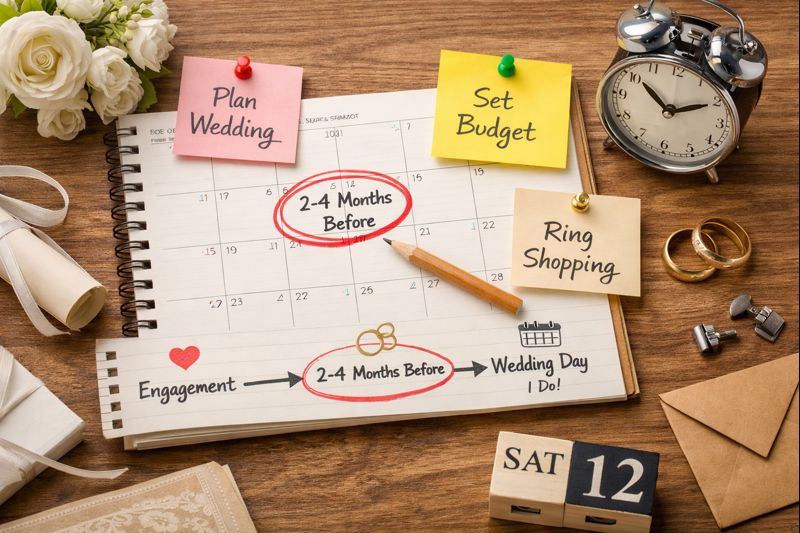 Thời điểm phù hợp để mua nhẫn cưới trước lễ cưới nhằm tránh quyết định vội vàng