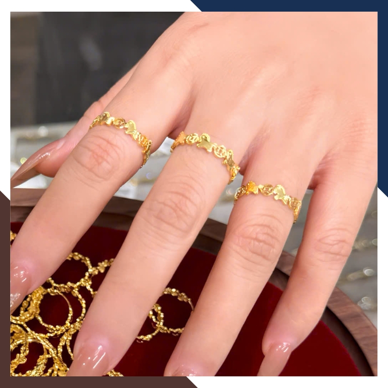 Trải nghiệm đeo nhẫn vàng hình con ngựa trong sinh hoạt hằng ngày