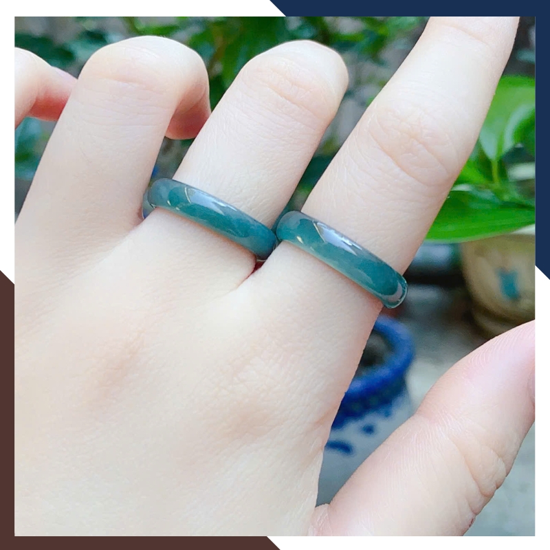 Tỷ lệ mặt đá khoảng 6–8mm trên ngón tay