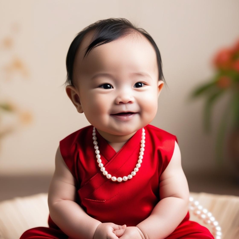 Vòng Cổ Ngọc Trai Cho Bé Gái VCNT116