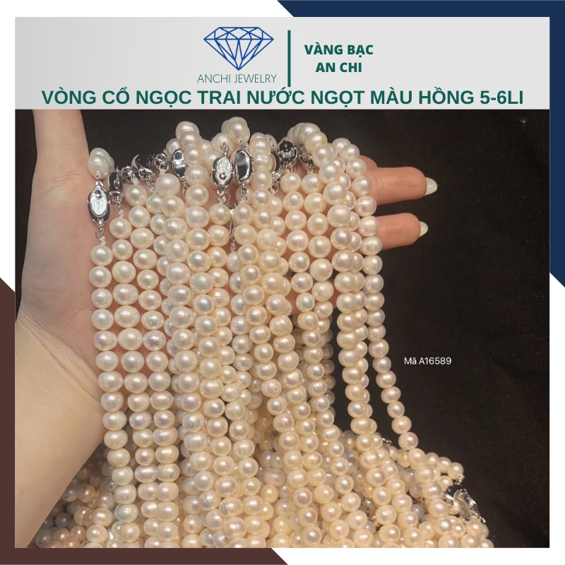 Vòng cổ ngọc trai nhỏ xinh nữ tính mã 56AC280