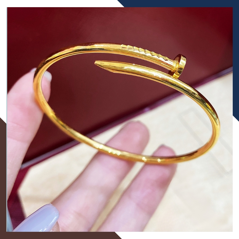 Vòng Cartier Đinh Đơn Giản, Cá Tính và Phá Cách