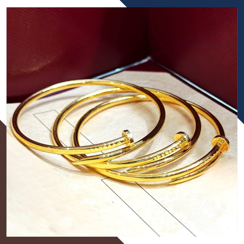 Vòng Cartier Đinh Đơn Giản, Cá Tính và Phá Cách