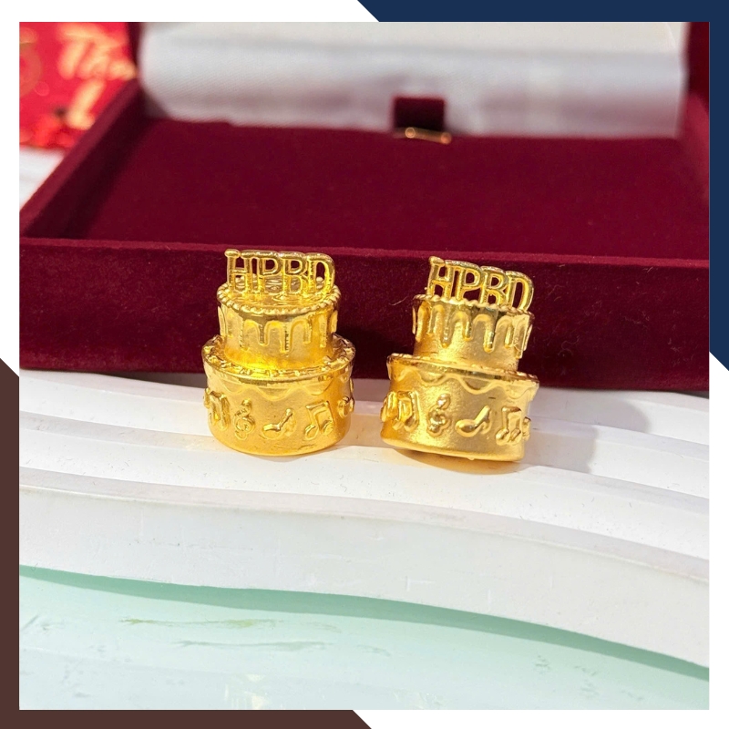 Bánh Sinh Nhật Vàng 9999 QTV08 – Quà Sinh Nhật Bằng Vàng Ý Nghĩa