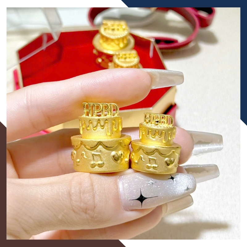 Bánh Sinh Nhật Vàng 9999 QTV08 – Quà Sinh Nhật Bằng Vàng Ý Nghĩa