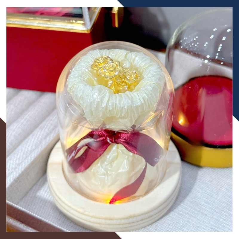 Bó Hoa Hồng Bằng Vàng 24k 9999 – Quà Tặng Bạn Gái Ý Nghĩa