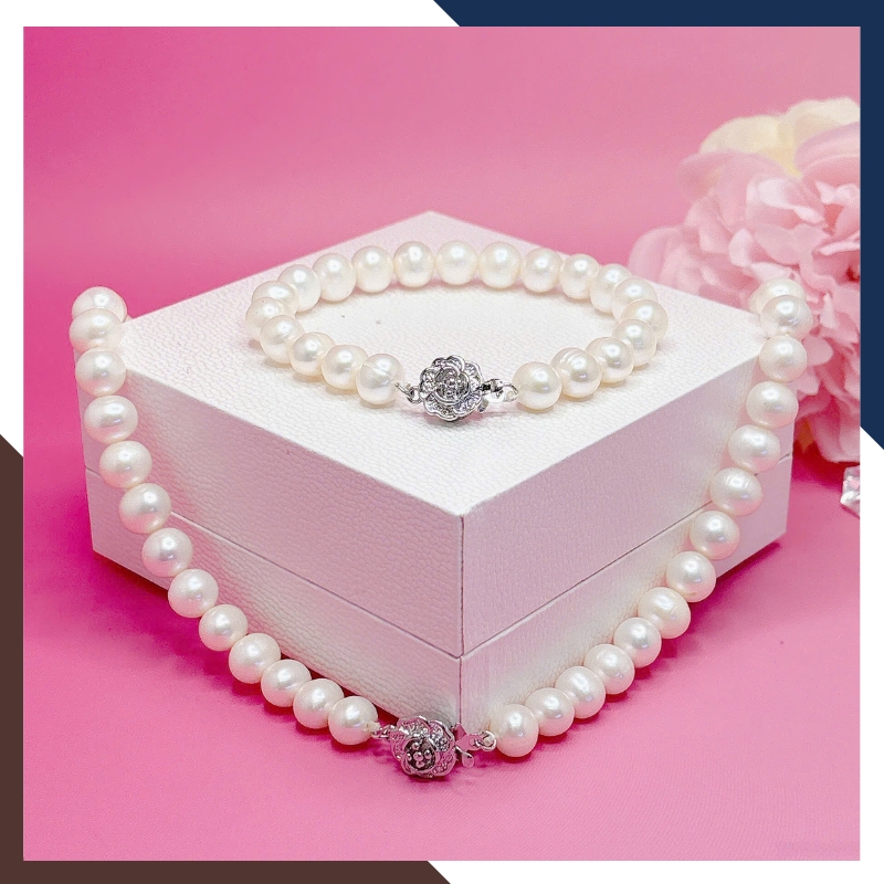 Vòng cổ ngọc trai Princess dài 45cm