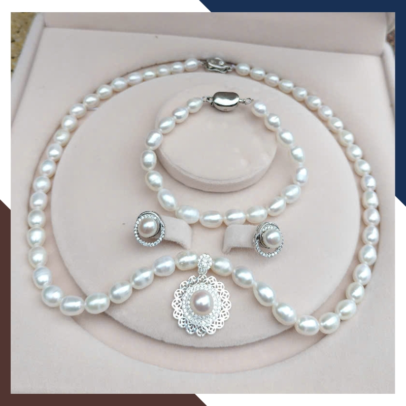 Bộ Trang Sức Ngọc Trai Cho Mẹ BTSNT138