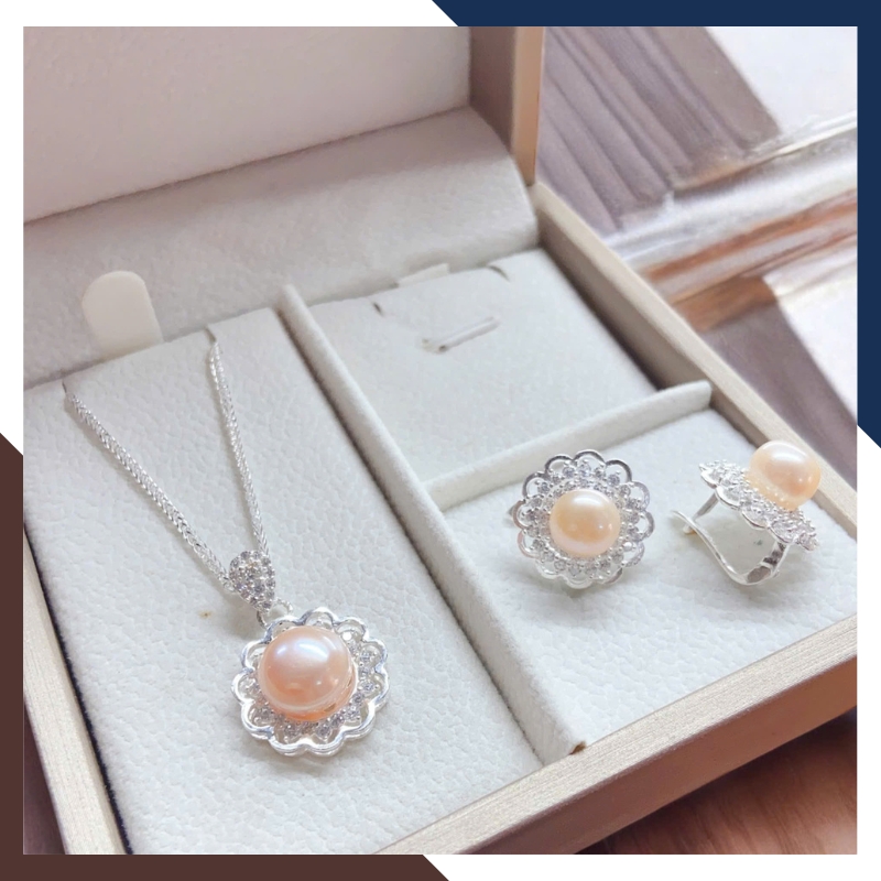 Bộ Trang Sức Ngọc Trai Cho Mẹ BTSNT173 | Quà Tặng Ý Nghĩa