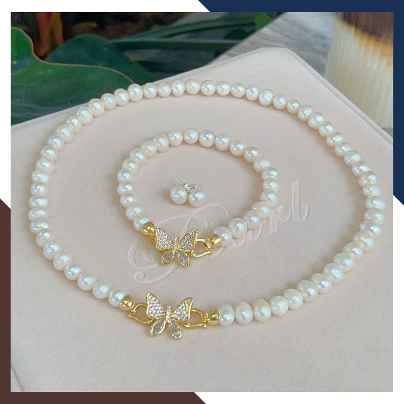 Bộ Trang Sức Ngọc Trai Choker BTSNT119 - Nhiều Mẫu Độc Đáo, Dẫn Đầu Xu Hướng