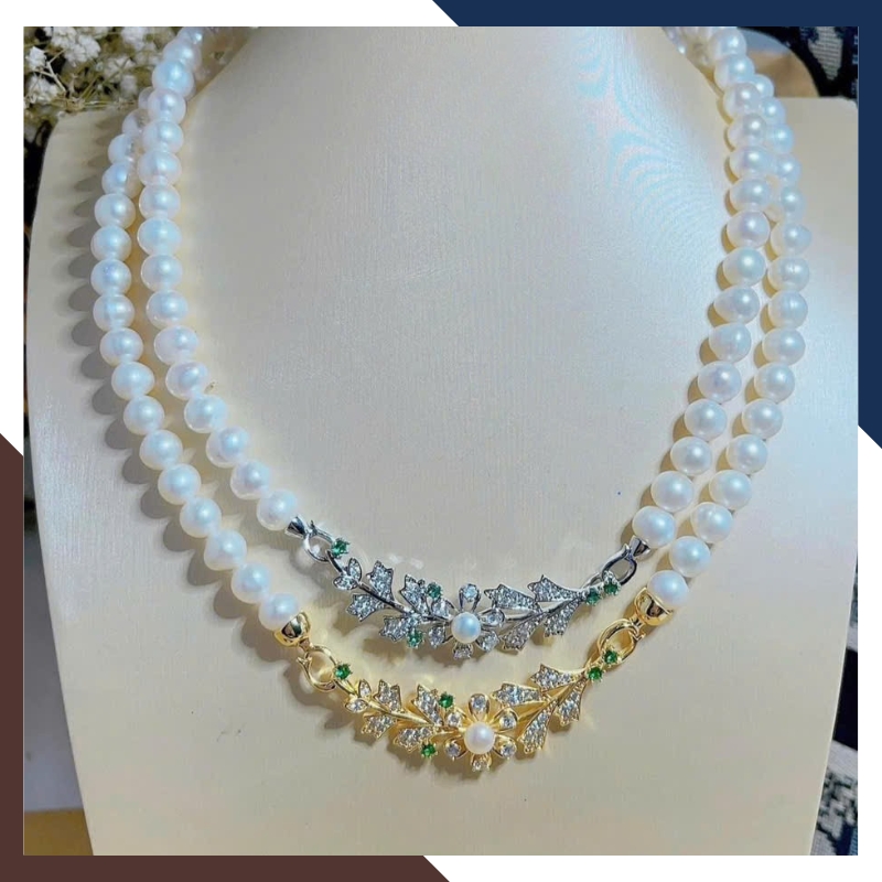 Bộ Trang Sức Ngọc Trai Cô Dâu Mã BTSNT115 – Điểm Nhấn Hoàn Hảo Cho Váy Cưới