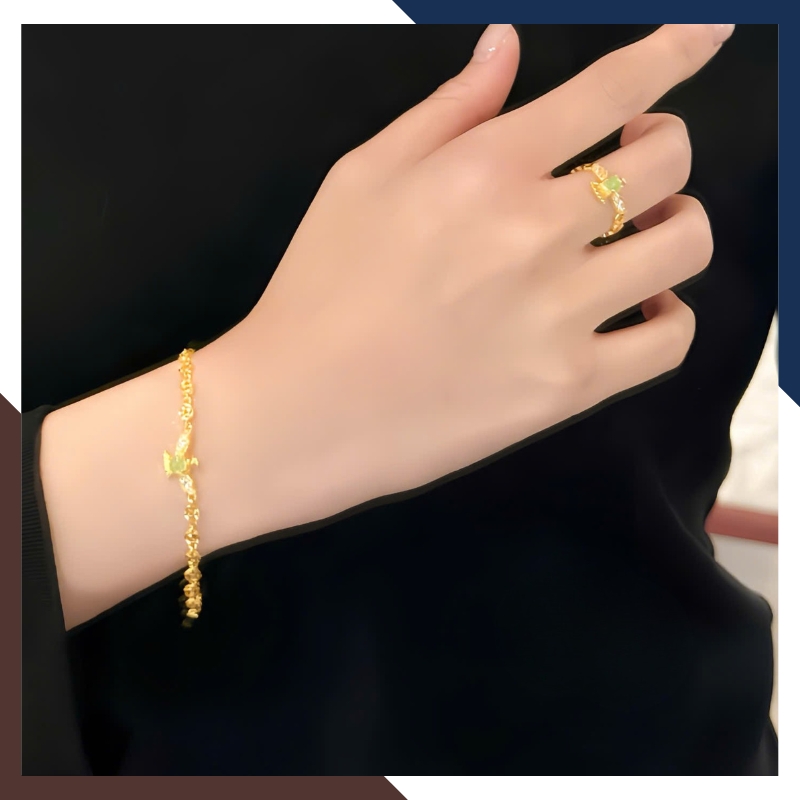 Bộ trang sức phượng hoàng vàng 10K BTSV31 – Thiết kế đồng bộ, ý nghĩa