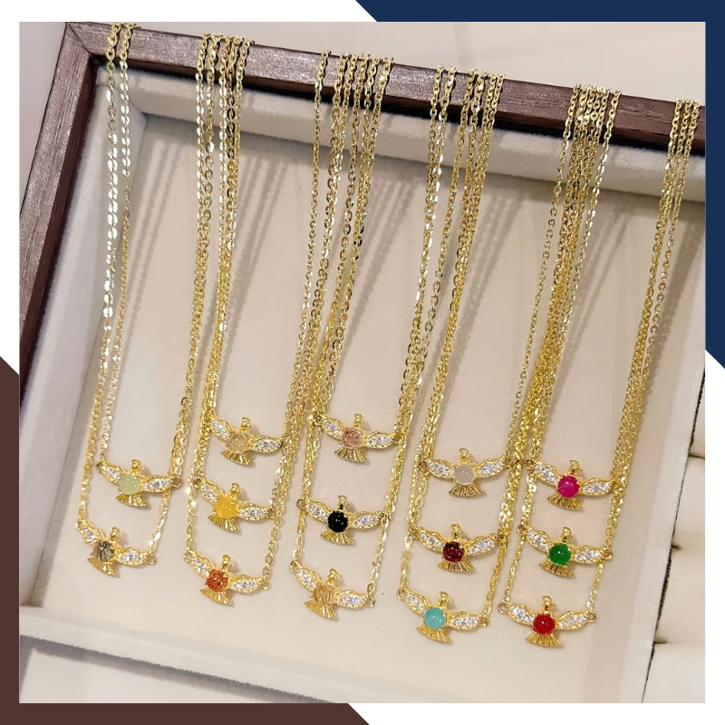 Bộ trang sức phượng hoàng vàng 10K BTSV31 – Thiết kế đồng bộ, ý nghĩa