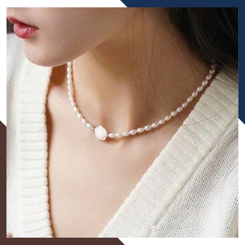 Bộ Vòng Ngọc Trai Thật Cho Nữ Mặc Áo Dài BTSNT142