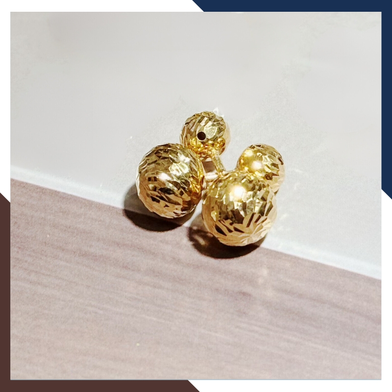 Bông tai Dior vàng tây 10k cho nữ đẹp mã 101214MM