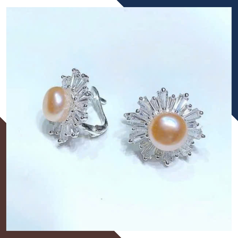 Bông Tai Ngọc Trai Bạc BTNT108