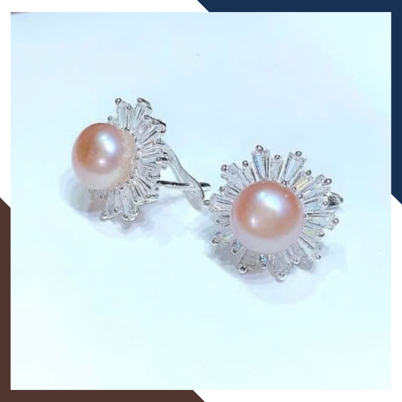 Bông Tai Ngọc Trai Bạc BTNT108