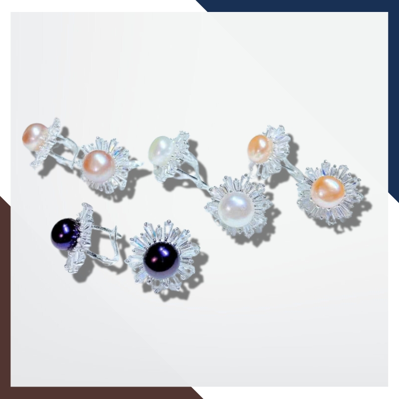 Bông Tai Ngọc Trai Bạc BTNT108