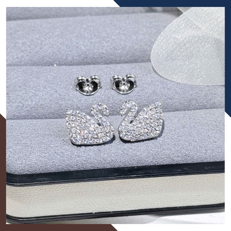 Bông Tai Vàng Trắng