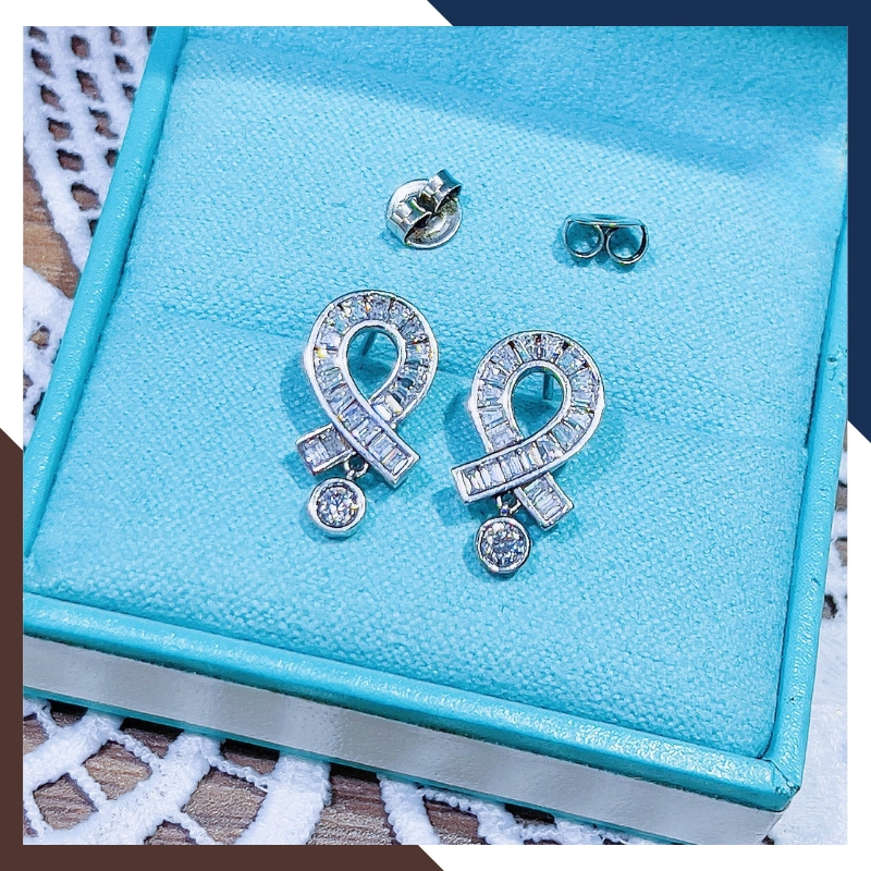 Bông Tai Vàng Trắng 10k Nhiều Mẫu Cho Nữ BTV185