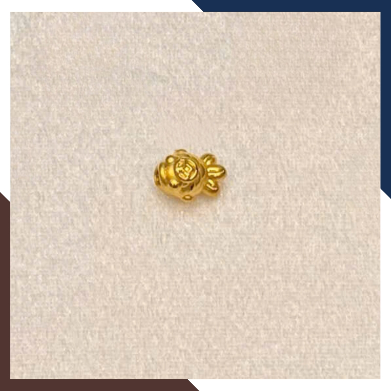 Charm Cá Chép Vàng 24k Đủ Size Mã CHARMV87 - Vượt Vũ Môn, Thành Công Vẫy Gọi