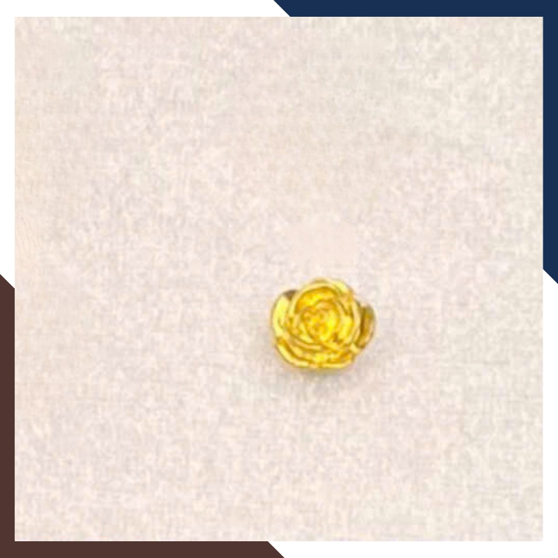 Charm Hoa Hồng Vàng 24k Đủ Size CHARMV96 - Thu Hút Nhân Duyên