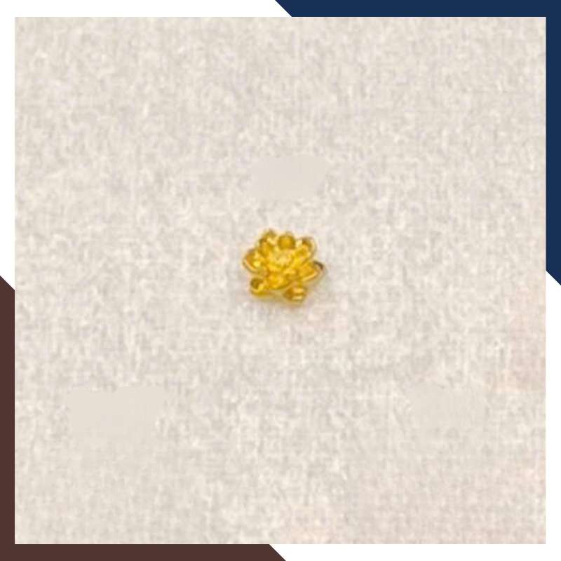 Charm Hoa Sen Vàng 24k Mã CHARMV70 - May Mắn, Thanh TỊnh