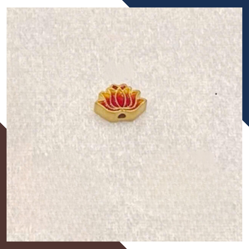 Charm Hoa Sen Vàng 24k Mã CHARMV70 - May Mắn, Thanh TỊnh