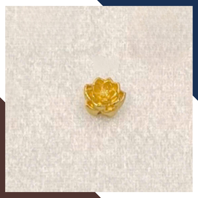 Charm Hoa Sen Vàng 24k Mã CHARMV70 - May Mắn, Thanh TỊnh