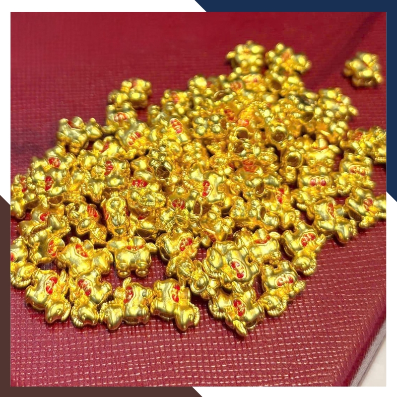 Charm Ngựa Vàng 24K 9999 CHARMV145 | Tài Lộc & Thành Công 2026