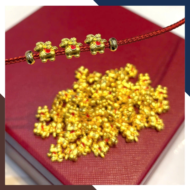 Charm Ngựa Vàng 24K 9999 CHARMV145 | Tài Lộc & Thành Công 2026