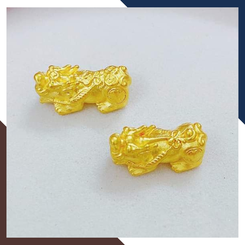 Charm tỳ hưu vàng 24K 9999
