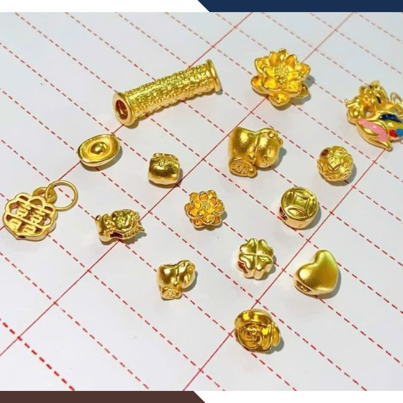 Charm Vàng 24k 9999 Nhiều Mẫu Mới Đẹp Mã CHARMV55