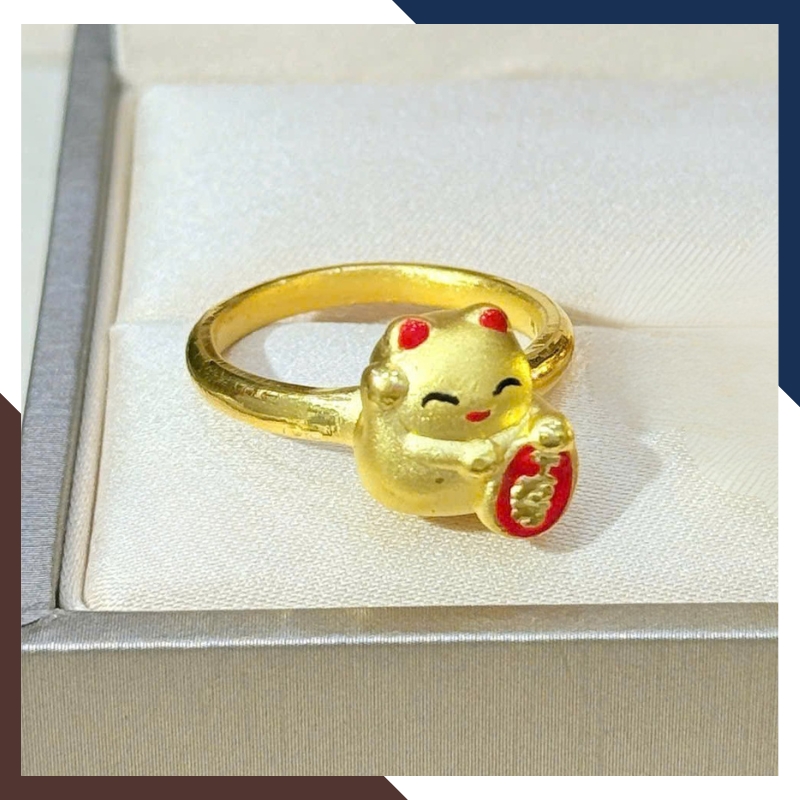 Kiểm định tuổi vàng 24K cho nhẫn NVNU446 trước khi bàn giao