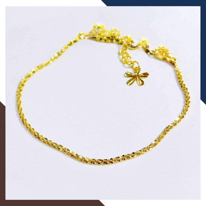 lắc tay vàng nữ trơn - Quà tặng đơn giản, sang trọng