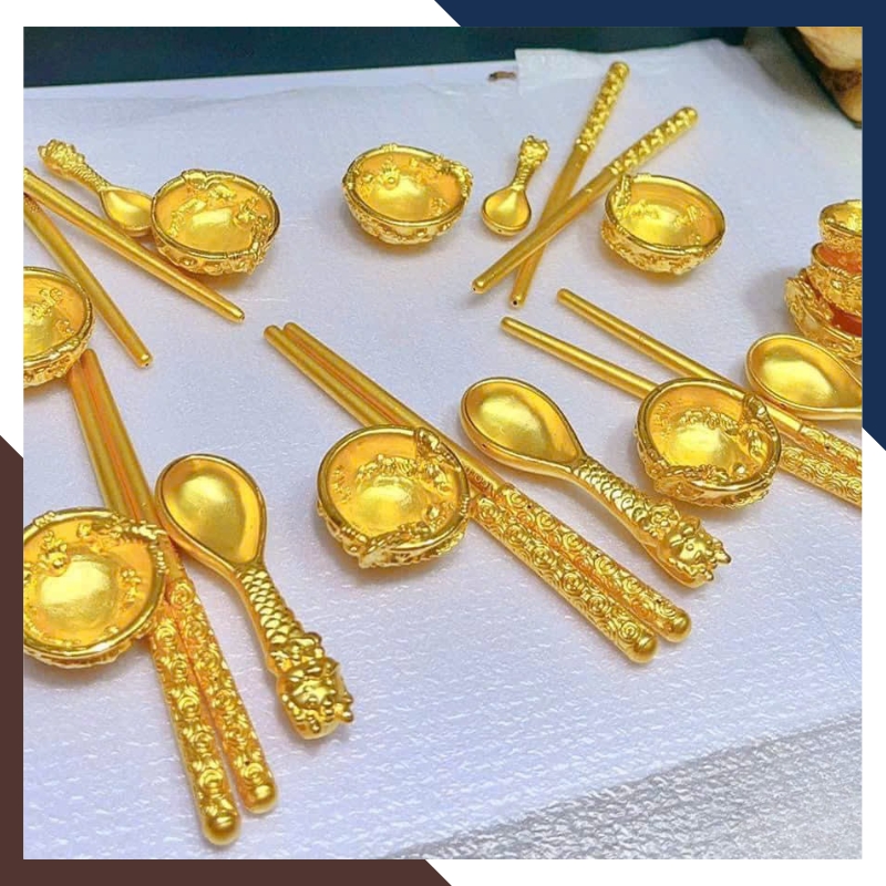 Công Chúa Elsa Bằng Vàng 24k 9999 Mã QTV19 – Quà Sinh Nhật Cho Bé Gái