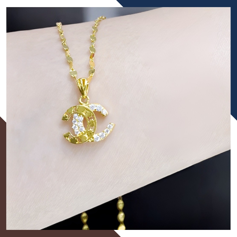 Dây Chuyền Chanel Vàng Tây 10k Cho Nữ DCVN335