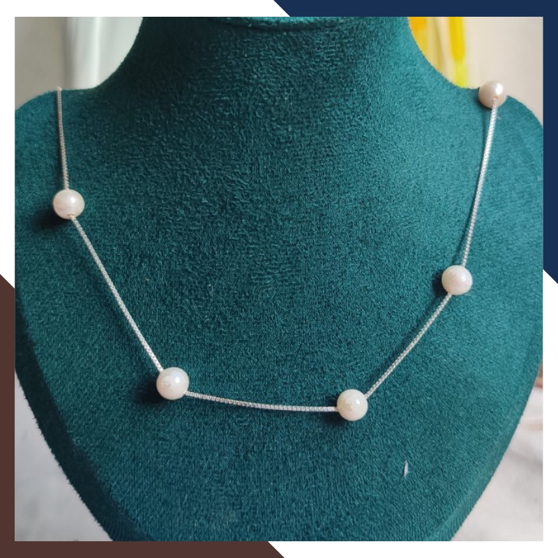 Dây chuyền ngọc trai nữ nuôi nước ngọt tự nhiên mã VCNT18