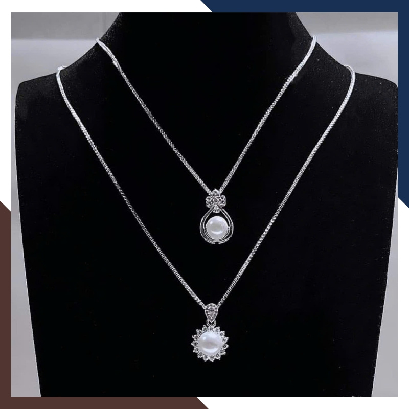 Dây Chuyền Ngọc Trai Nữ Mặc Áo Dài VCNT105 | Ngọc Trai Thật