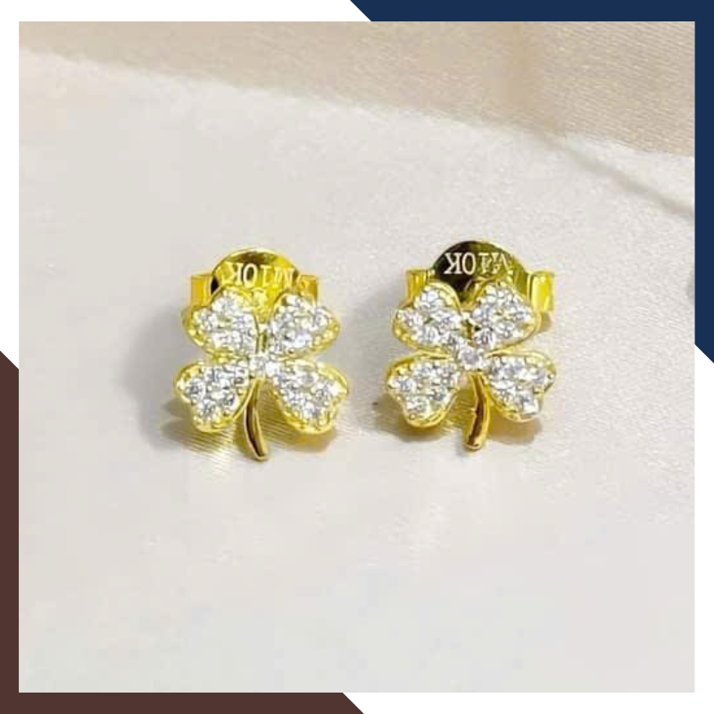 Dây Chuyền Vàng Cỏ 4 Lá Cho Nữ DCVN356