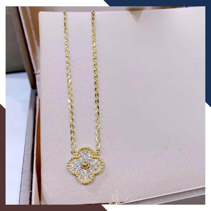 Dây Chuyền Vàng Cỏ 4 Lá Cho Nữ DCVN362