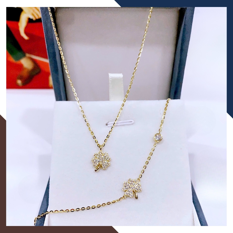 Dây Chuyền Vàng Nữ Cỏ 4 Lá DCVN367