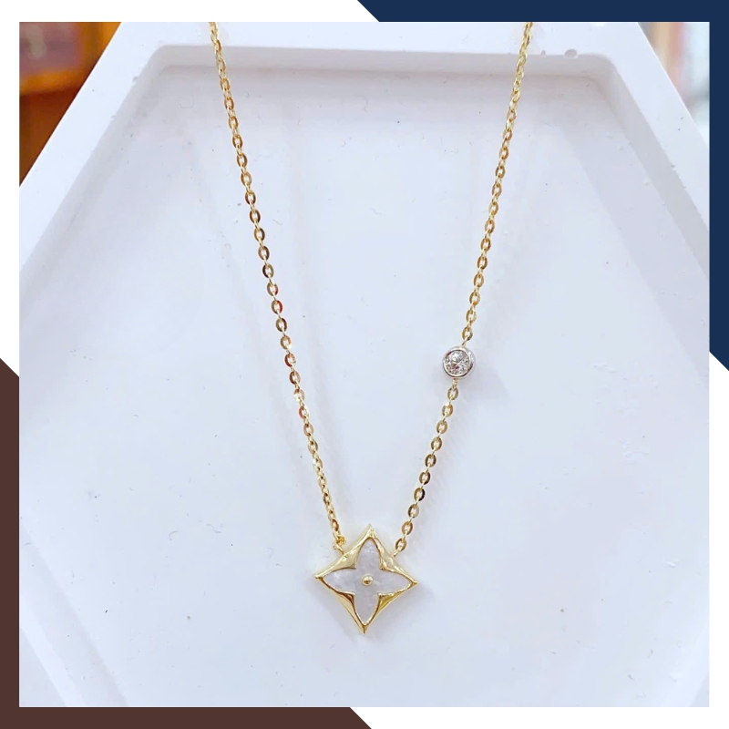 Dây Chuyền Vàng Nữ Cỏ 4 Lá DCVN367