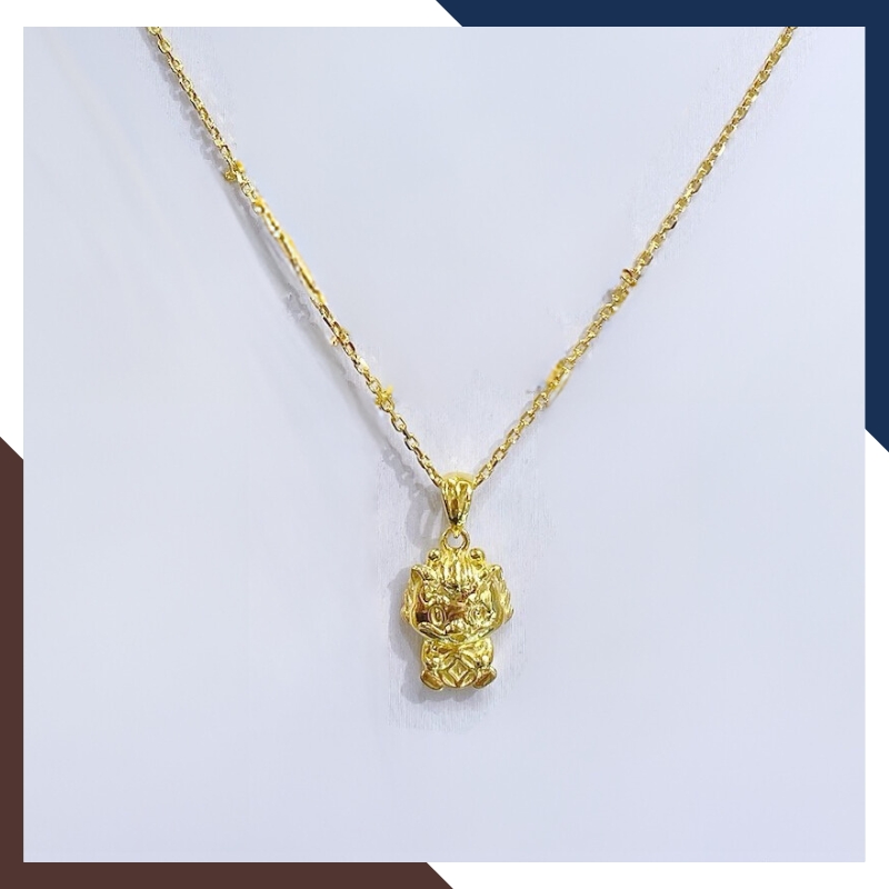 Dây chuyền vàng nữ mặt rồng mã TL7524 | vàng tây 10k