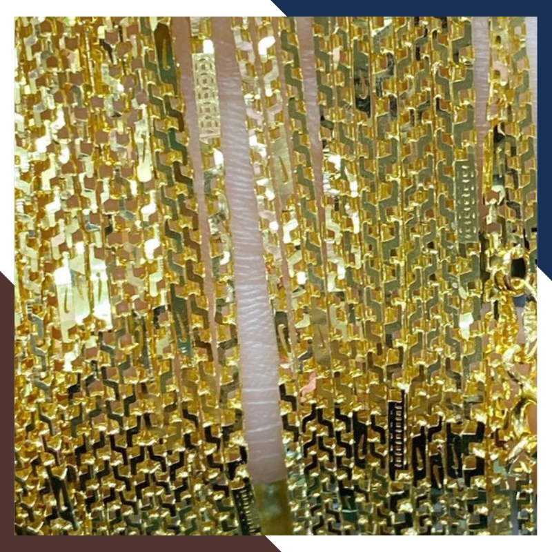 Dây chuyền vàng nữ 10k trơn không mặt bản dẹp kiểu mới, mẫu dây chuyền vàng tây nữ đẹp mã TL6883